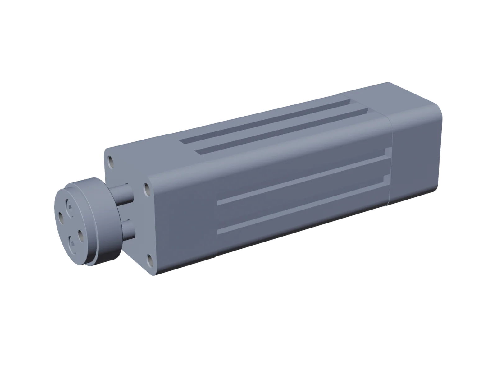 Pneumatikzylinder als CAD-Ansicht