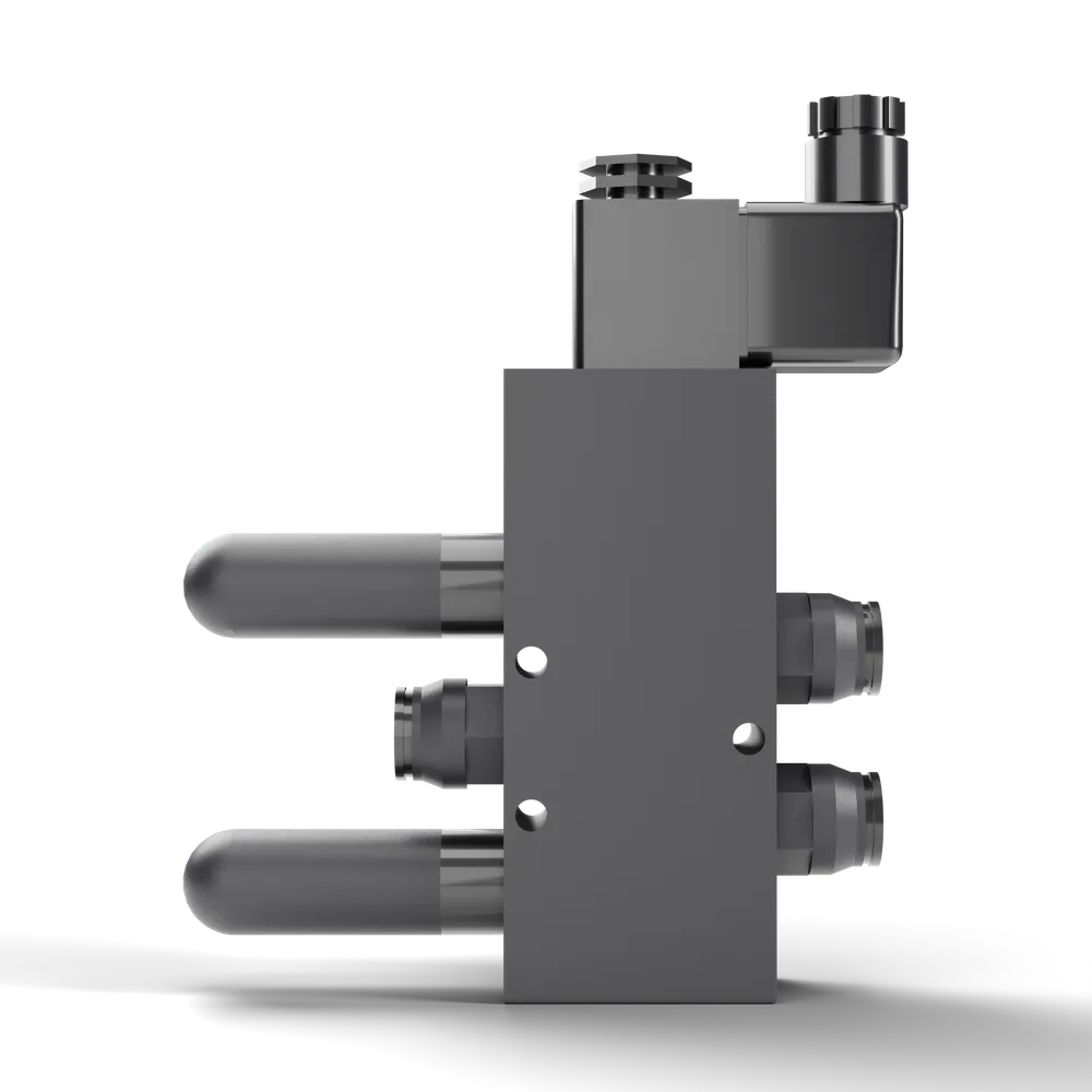 Ventilinsel in ABS schwarz genarbt